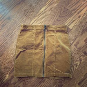 brown mini skirt from forever 21